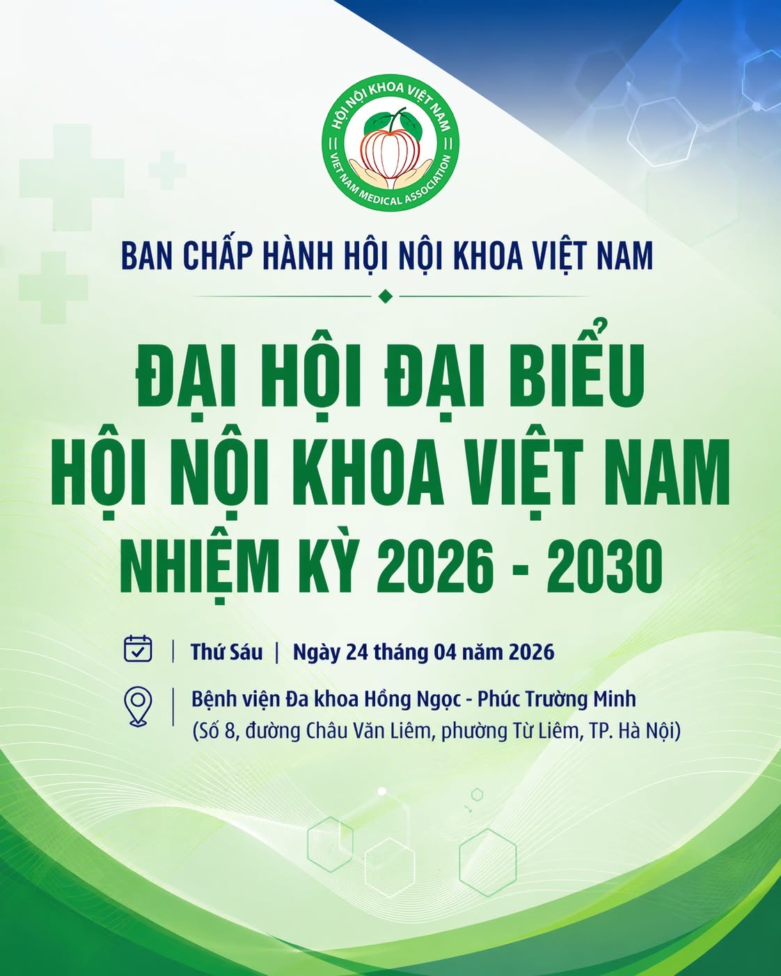 Đại hội Đại biểu Hội Nội khoa Việt Nam nhiệm kỳ 2026–2030 | VSIM 2026