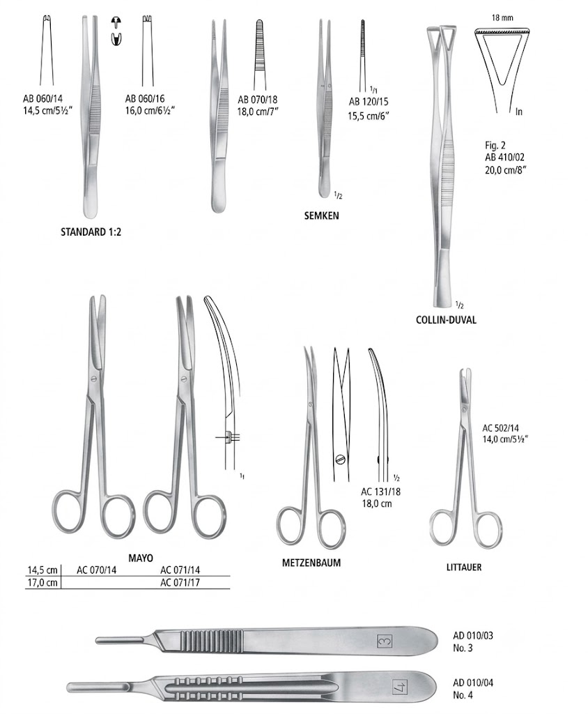 Ảnh thu nhỏ 6 của Bộ dụng cụ đại phẫu ngoại tổng quát Nopa Instruments
