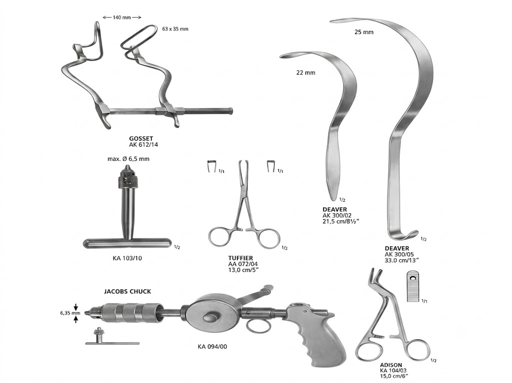 Ảnh thu nhỏ 6 của Bộ dụng cụ đại phẫu thuật chấn thương chỉnh hình Nopa Instruments